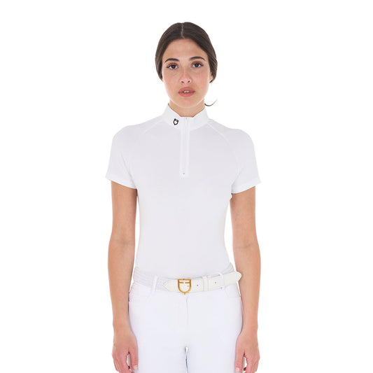 Polo de mujer de concurso slim fit elástica Equestro