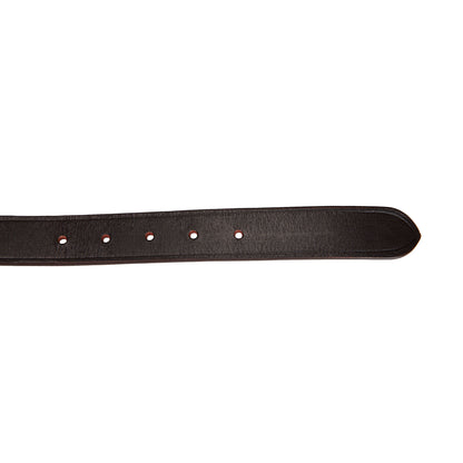 Cinturón de cuero con motivo Southwest Equestro - Brown/Blue/Burgundy