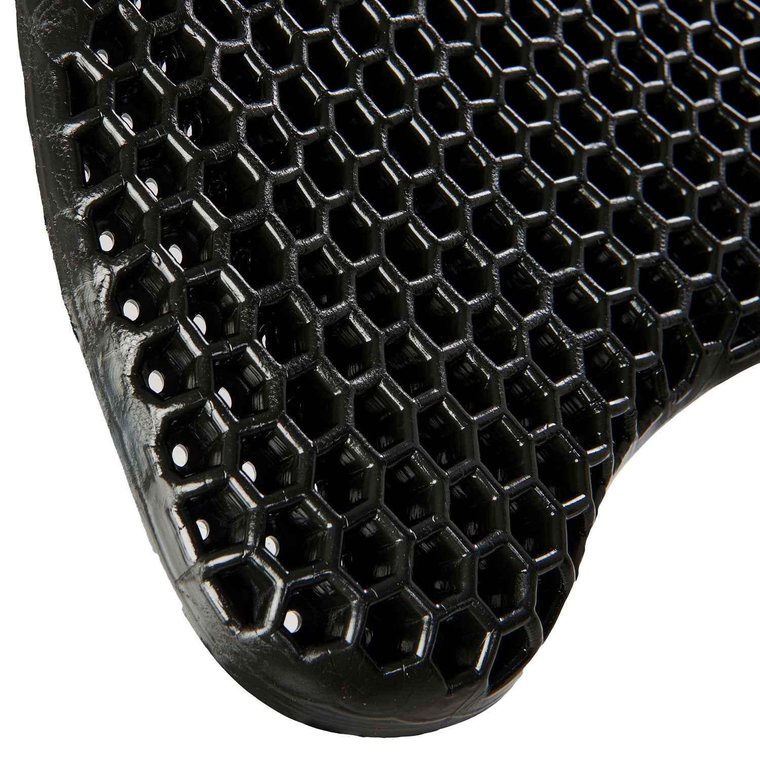 Gel NS hexagonal perforado plano Acavallo - Negro