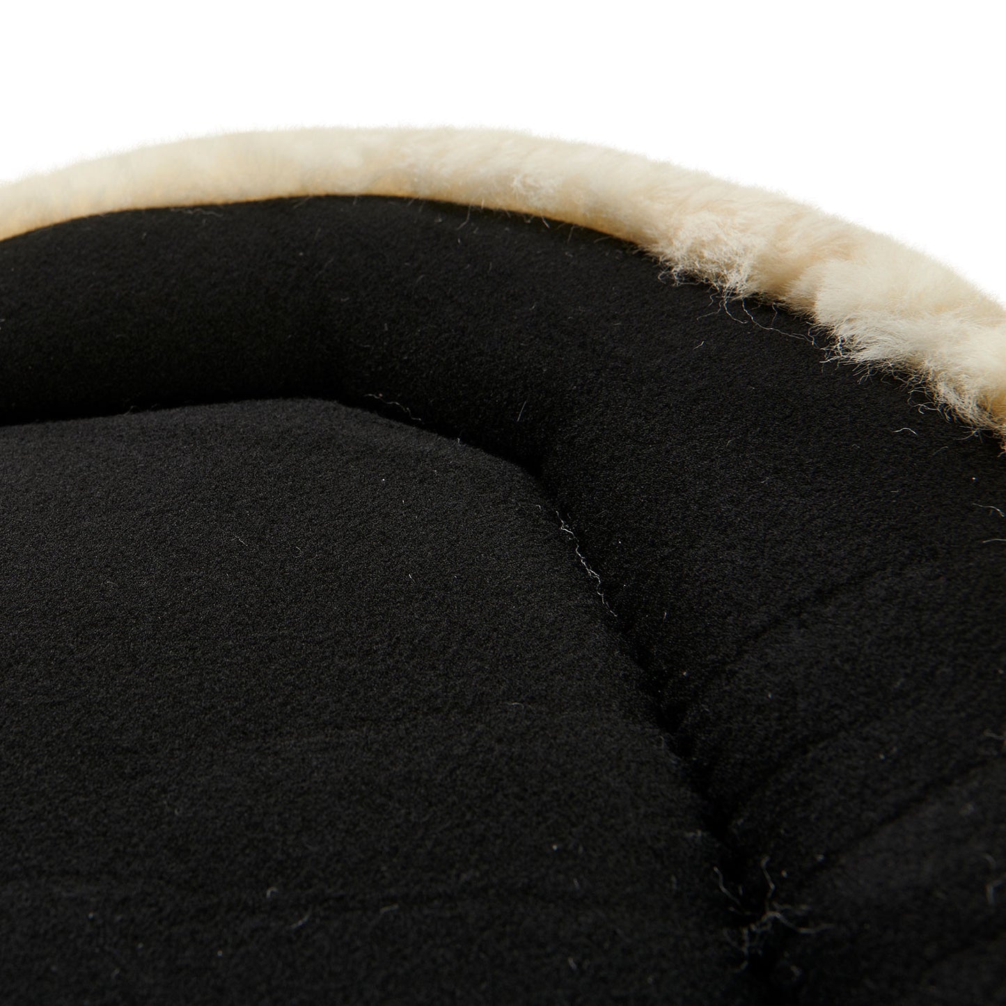 Compensador MF-S WFS con gamuza de oveja posterior, gel hexagonal, alza delantera Acavallo - Negro