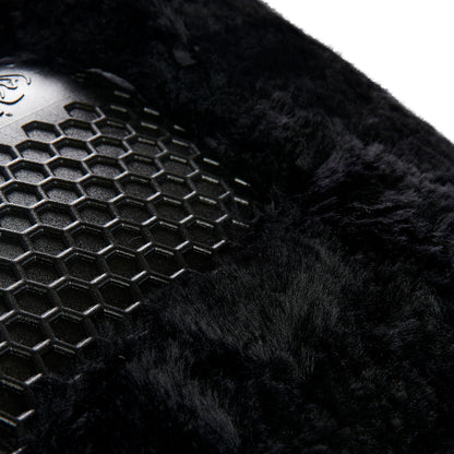 Compensador MF-S WFS con gamuza de oveja posterior, gel hexagonal, alza delantera Acavallo - Negro