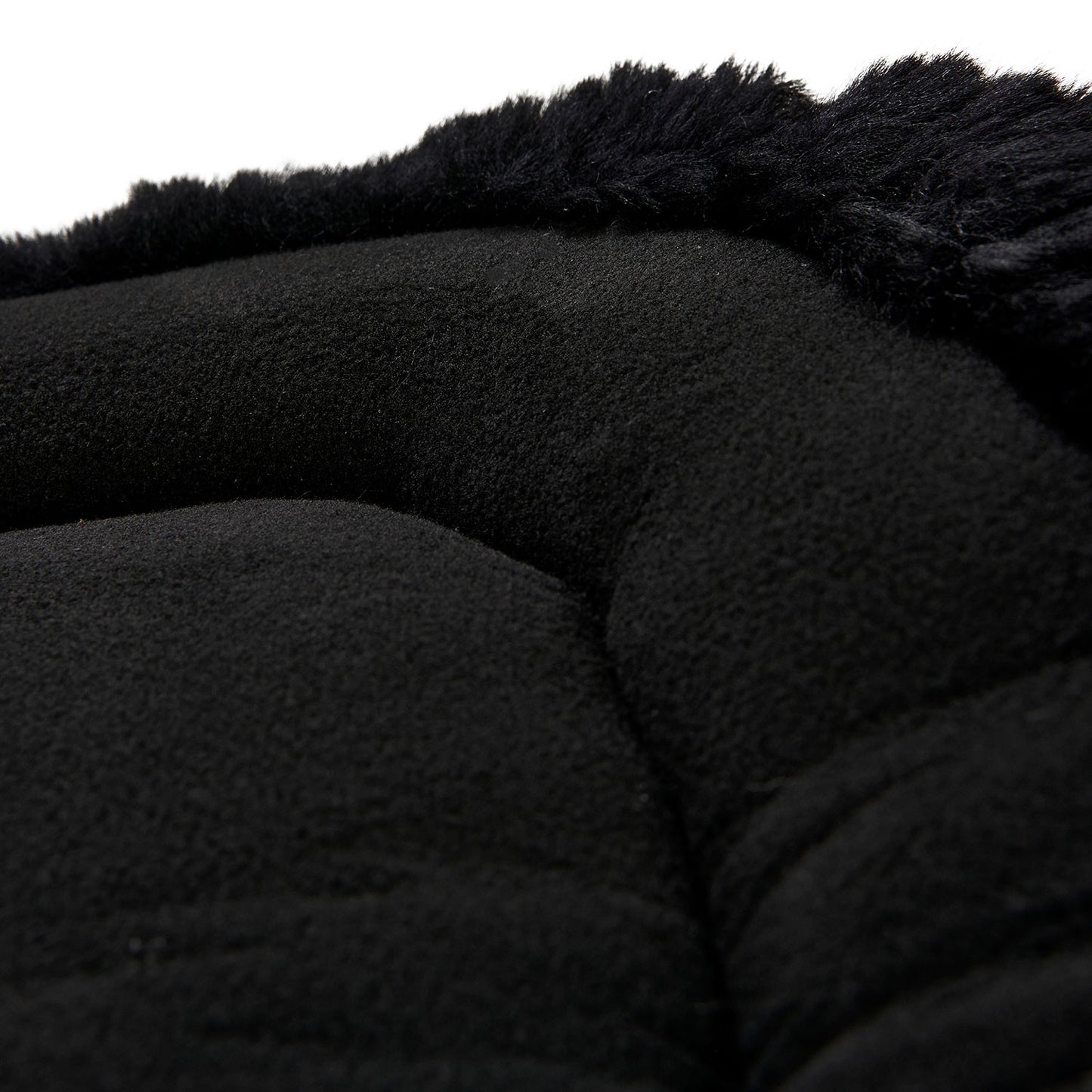 Compensador MF-S WFS con gamuza de oveja posterior, gel hexagonal, alza delantera Acavallo - Negro