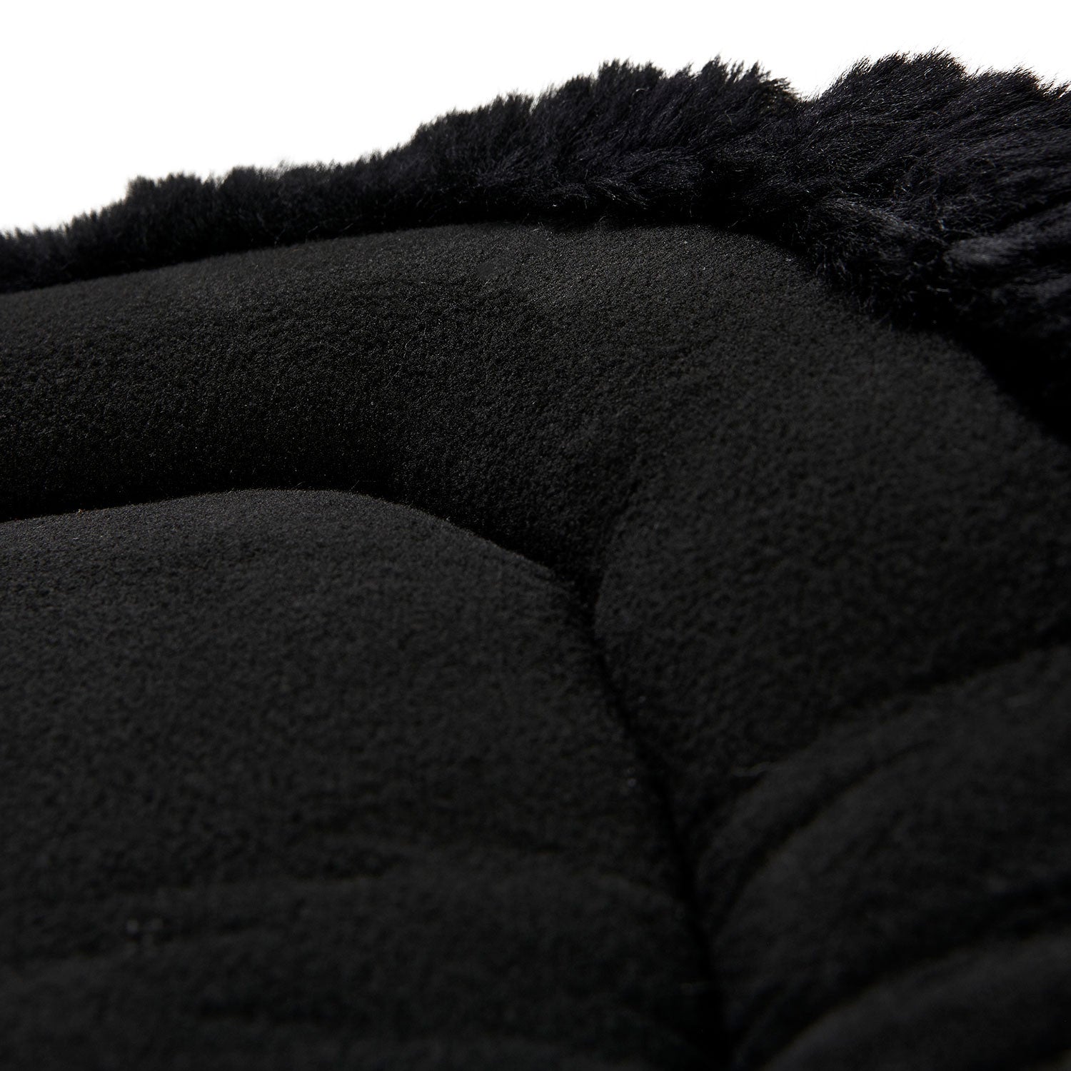Compensador MF-S WFS con gamuza de oveja posterior, gel hexagonal, alza delantera Acavallo - Negro