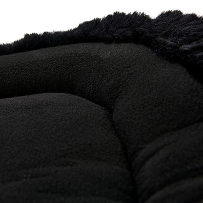 Compensador MF-S WFS con gamuza de oveja posterior, gel hexagonal, alza delantera Acavallo - Negro
