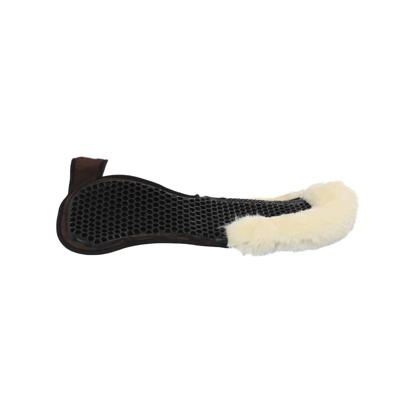 Compensador SP WFS con gamuza de oveja trasera gel Hexagonal Flat Acavallo - Marrón