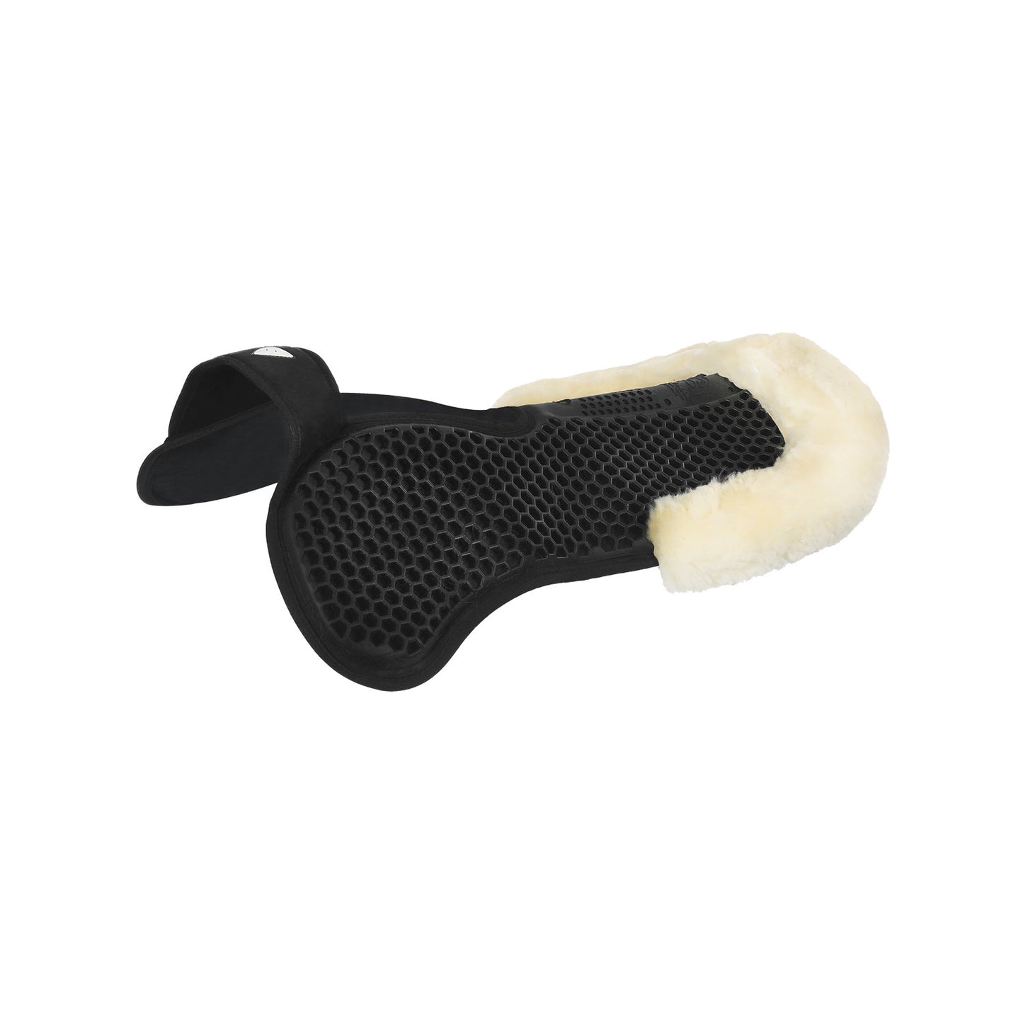 Compensador SP WFS con gamuza de oveja trasera gel Hexagonal Flat Acavallo - Negro