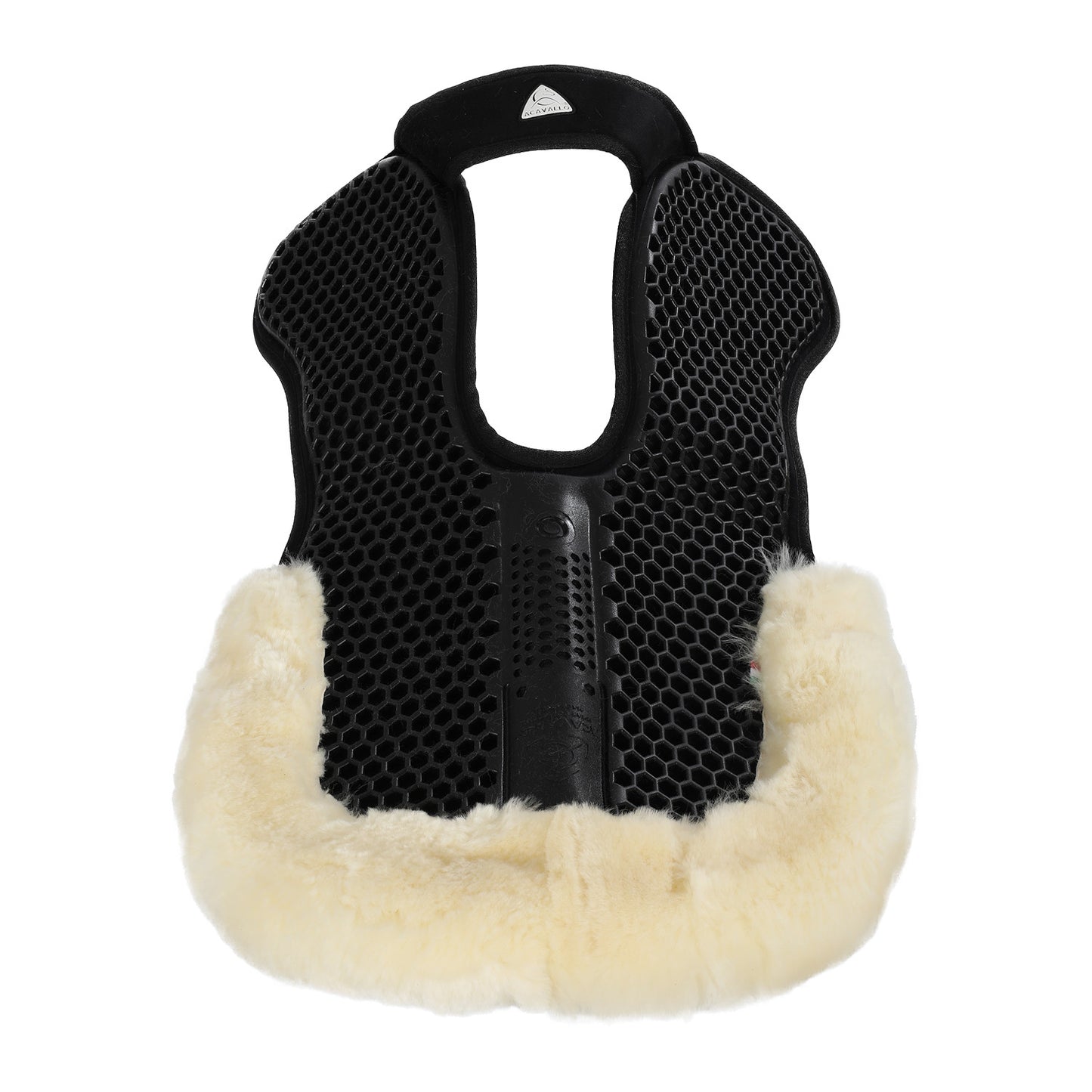 Compensador SP WFS con gamuza de oveja trasera gel Hexagonal Flat Acavallo - Negro