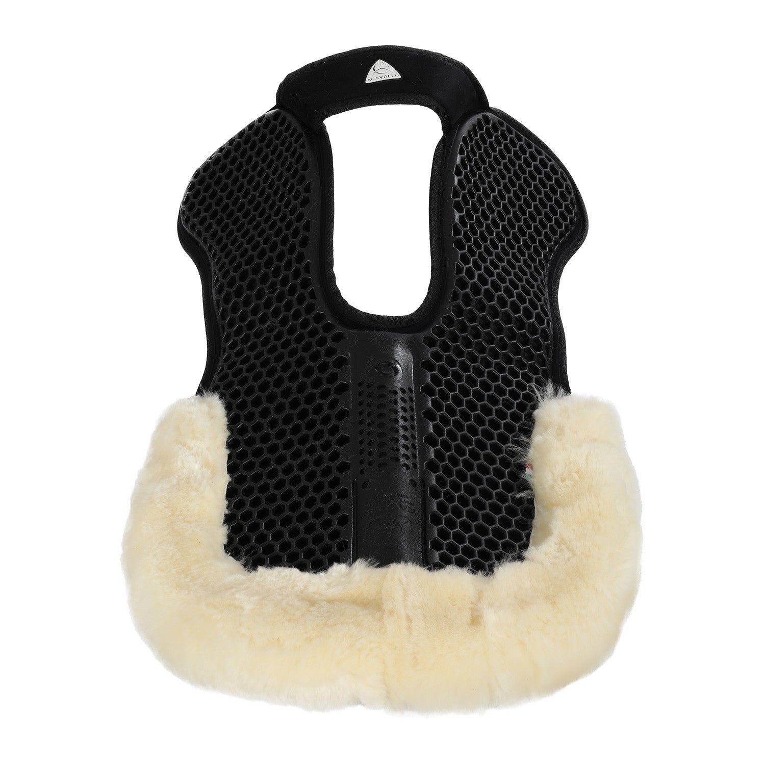 Compensador SP WFS con gamuza de oveja trasera gel Hexagonal Flat Acavallo - Negro