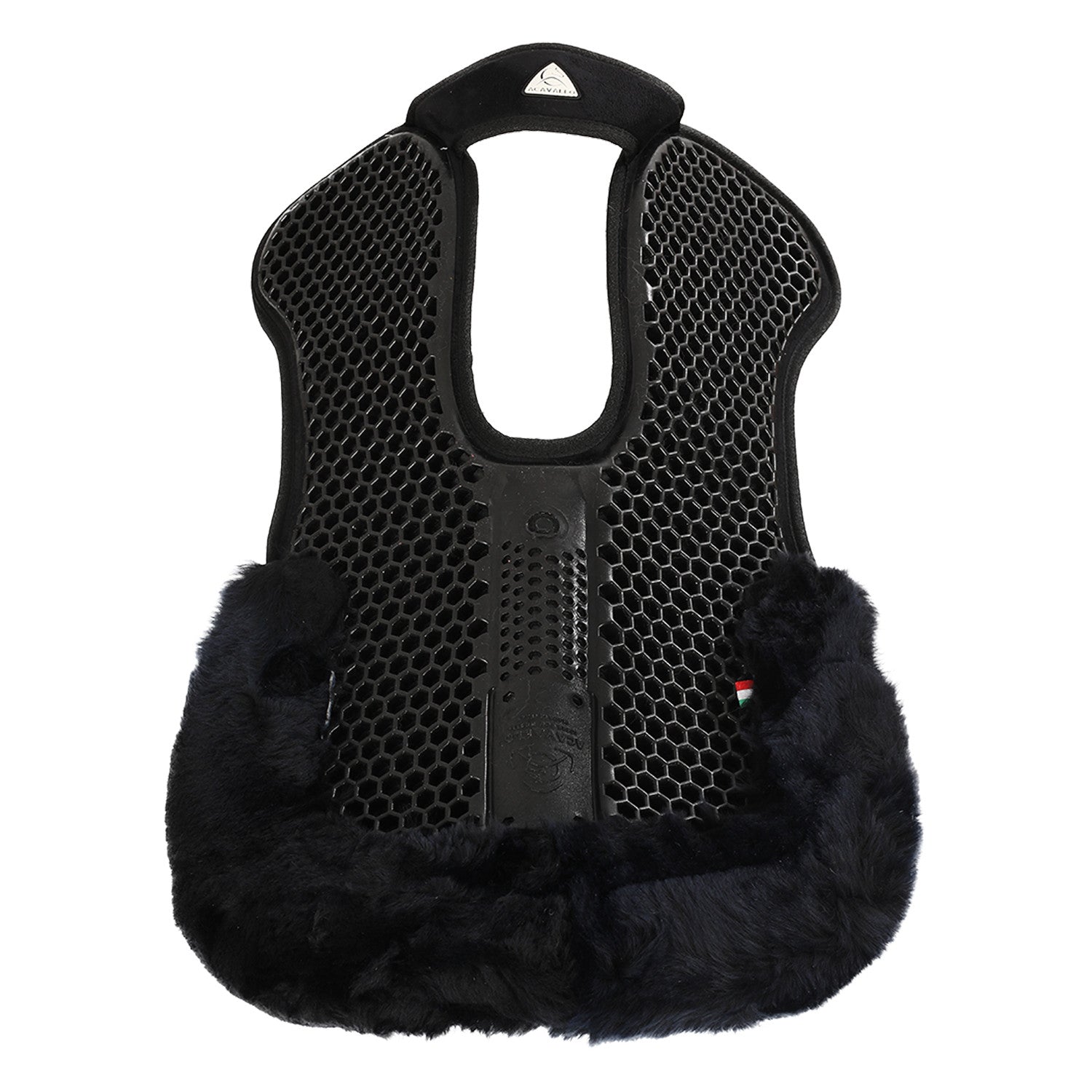 Compensador SP WFS con gamuza de oveja trasera gel Hexagonal Flat Acavallo - Negro