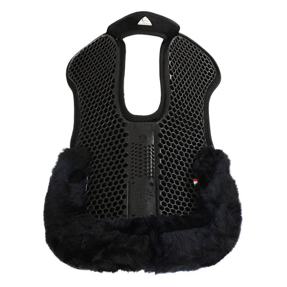 Compensador SP WFS con gamuza de oveja trasera gel Hexagonal Flat Acavallo - Negro