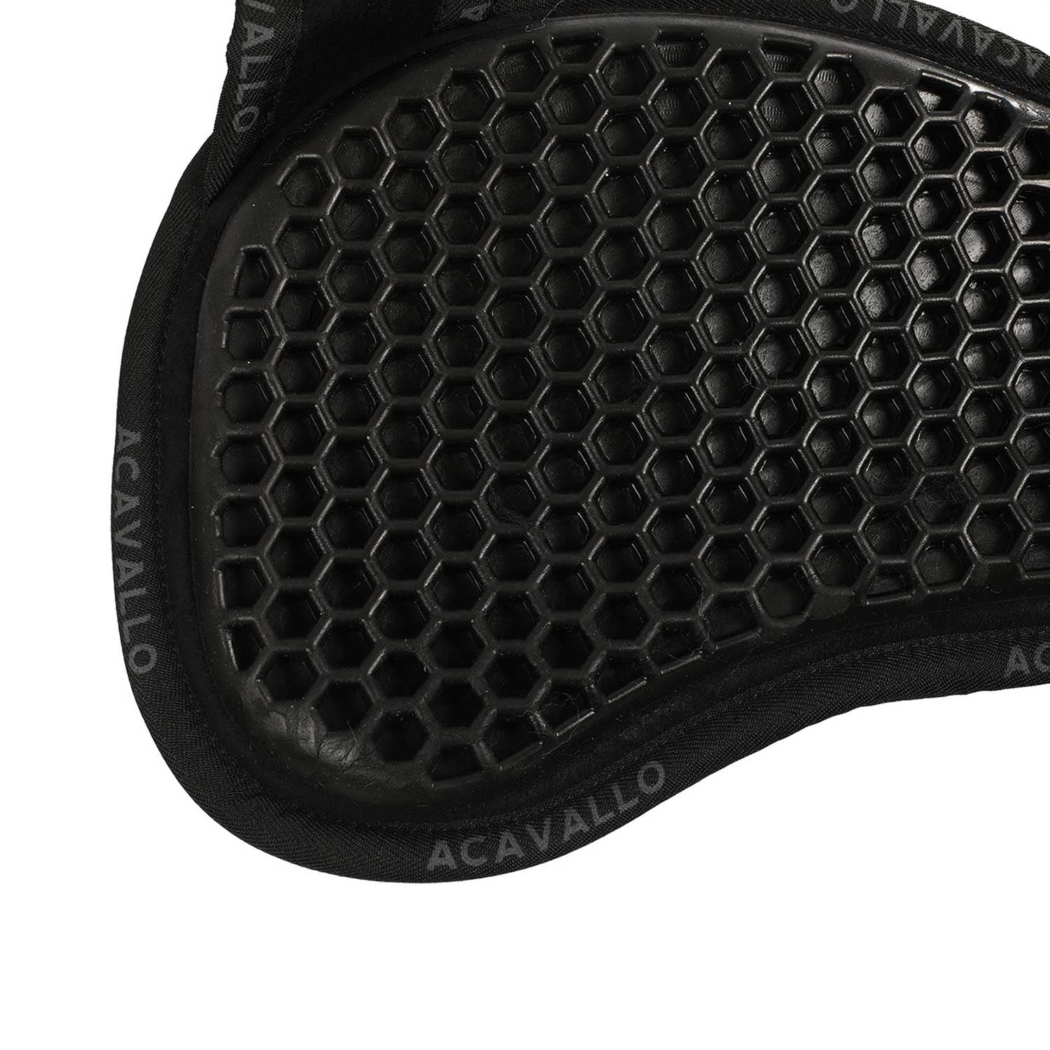 Compensador MF-S Wfs gamuza cordero trasero gel hexagonal plano Acavallo - Negro