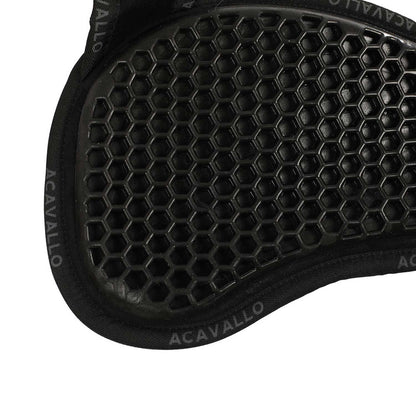 Compensador MF-S Wfs gamuza cordero trasero gel hexagonal plano Acavallo - Negro