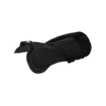 Compensador MF-S Wfs gamuza cordero trasero gel hexagonal plano Acavallo - Negro