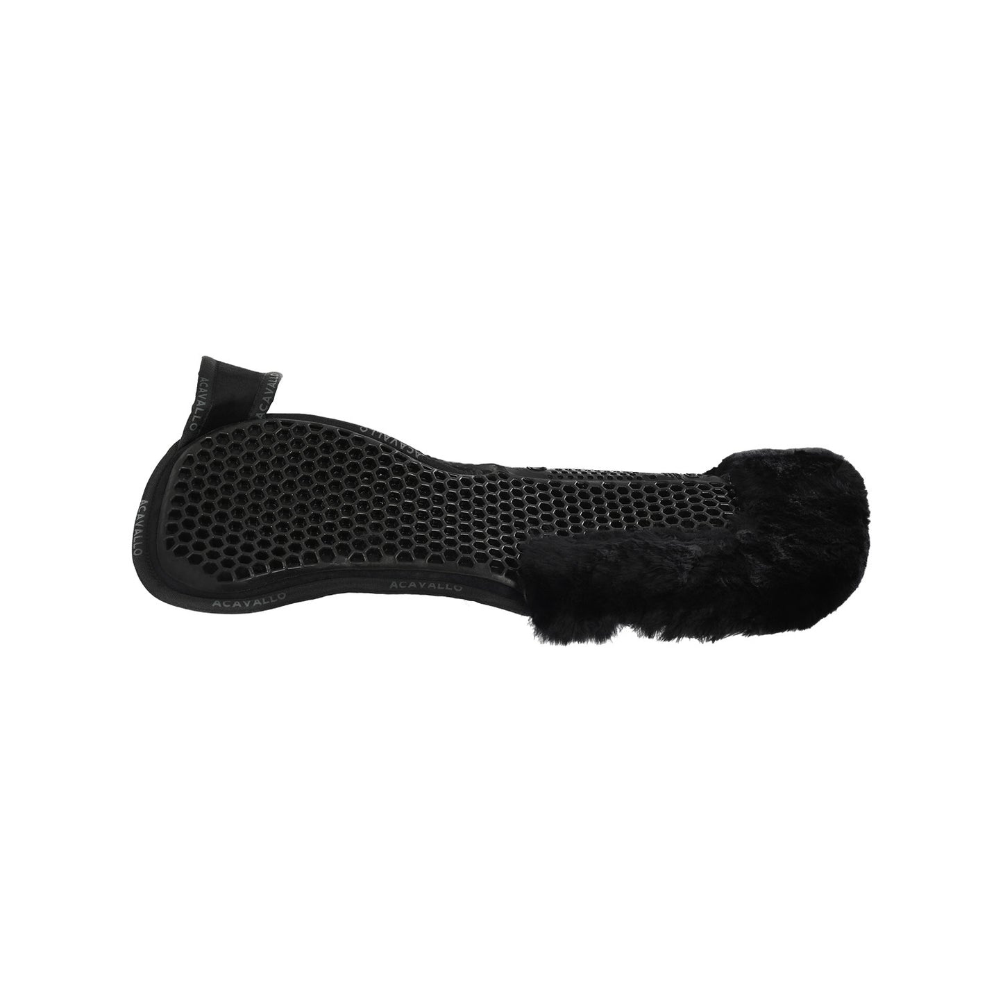 Compensador MF-S Wfs gamuza cordero trasero gel hexagonal plano Acavallo - Negro