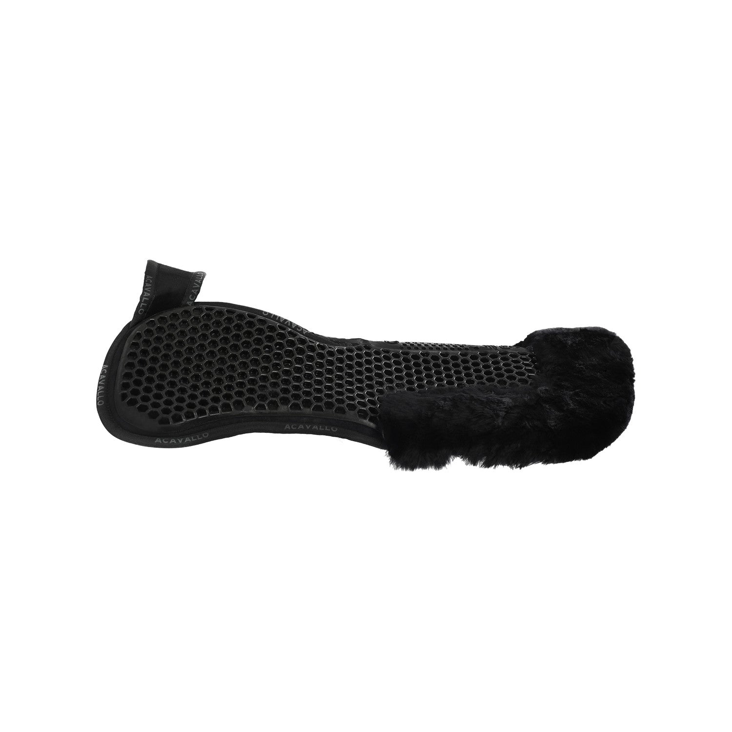 Compensador MF-S Wfs gamuza cordero trasero gel hexagonal plano Acavallo - Negro