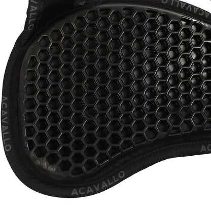Compensador MF-S Wfs gamuza cordero trasero gel hexagonal plano Acavallo - Negro