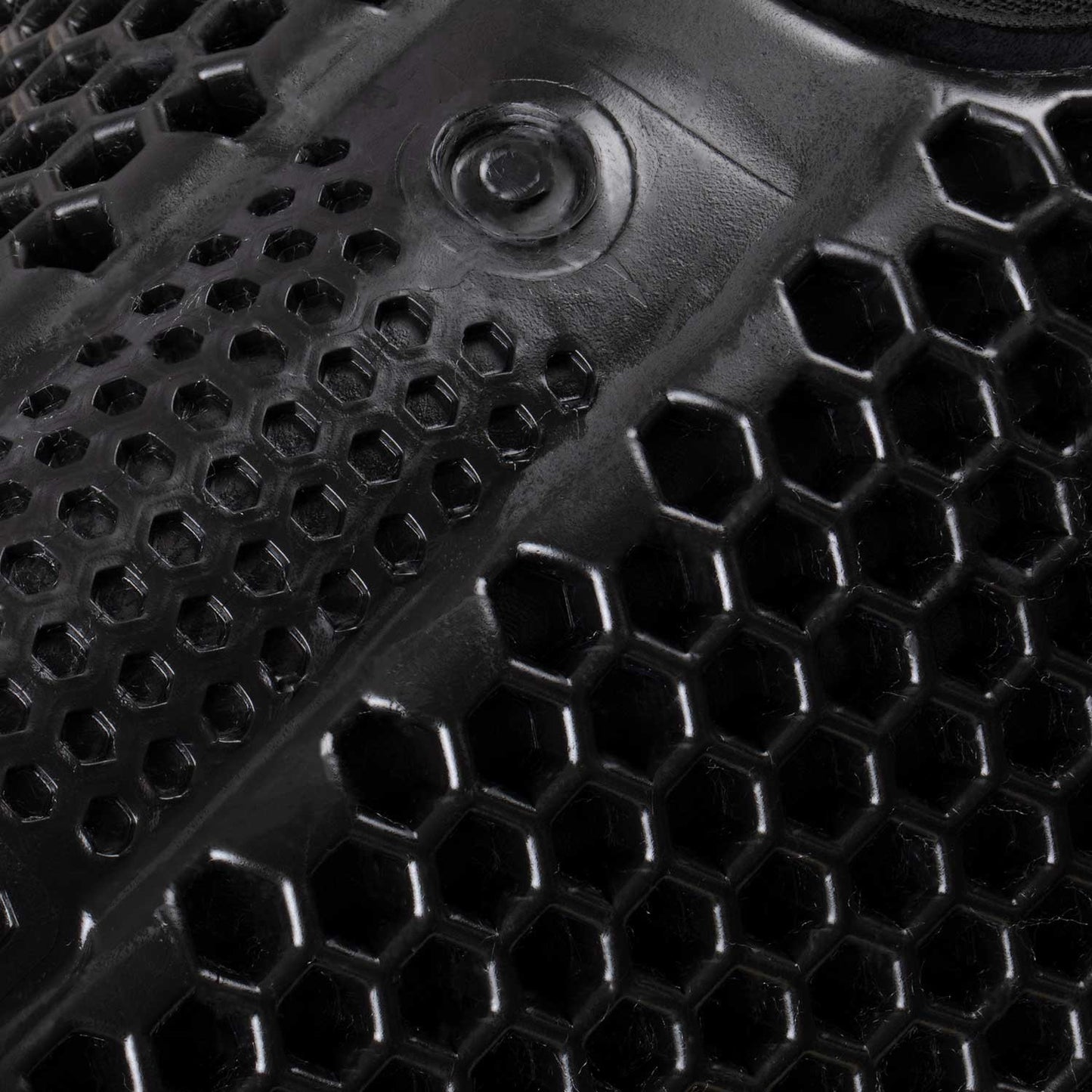 Compensador MF-S WFS con gamuza de oveja en la parte trasera, gel hexagonal, alza delantera Acavallo - Negro