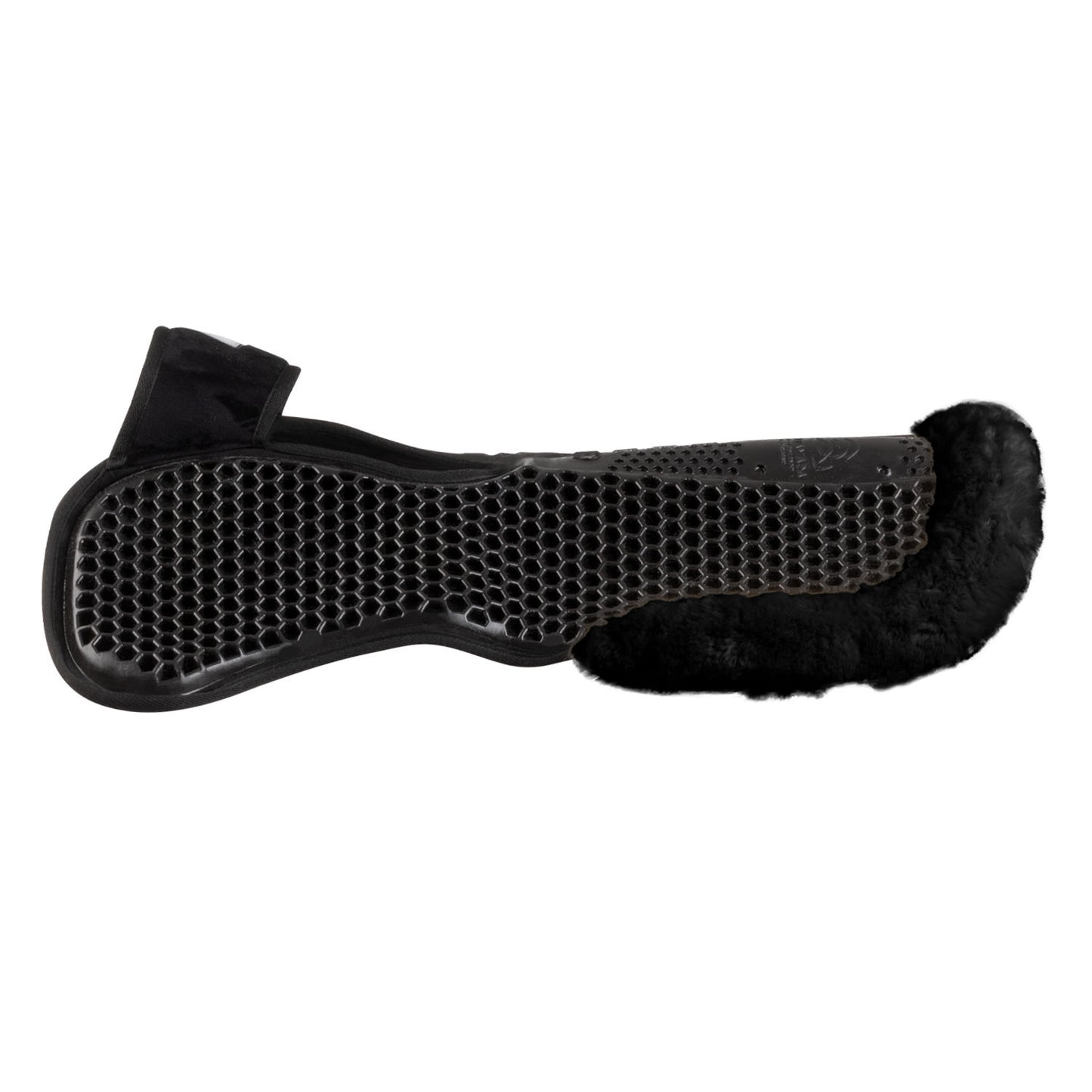 Compensador MF-S WFS con gamuza de oveja en la parte trasera, gel hexagonal, alza delantera Acavallo - Negro
