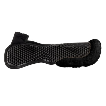 Compensador MF-S WFS con gamuza de oveja en la parte trasera, gel hexagonal, alza delantera Acavallo - Negro