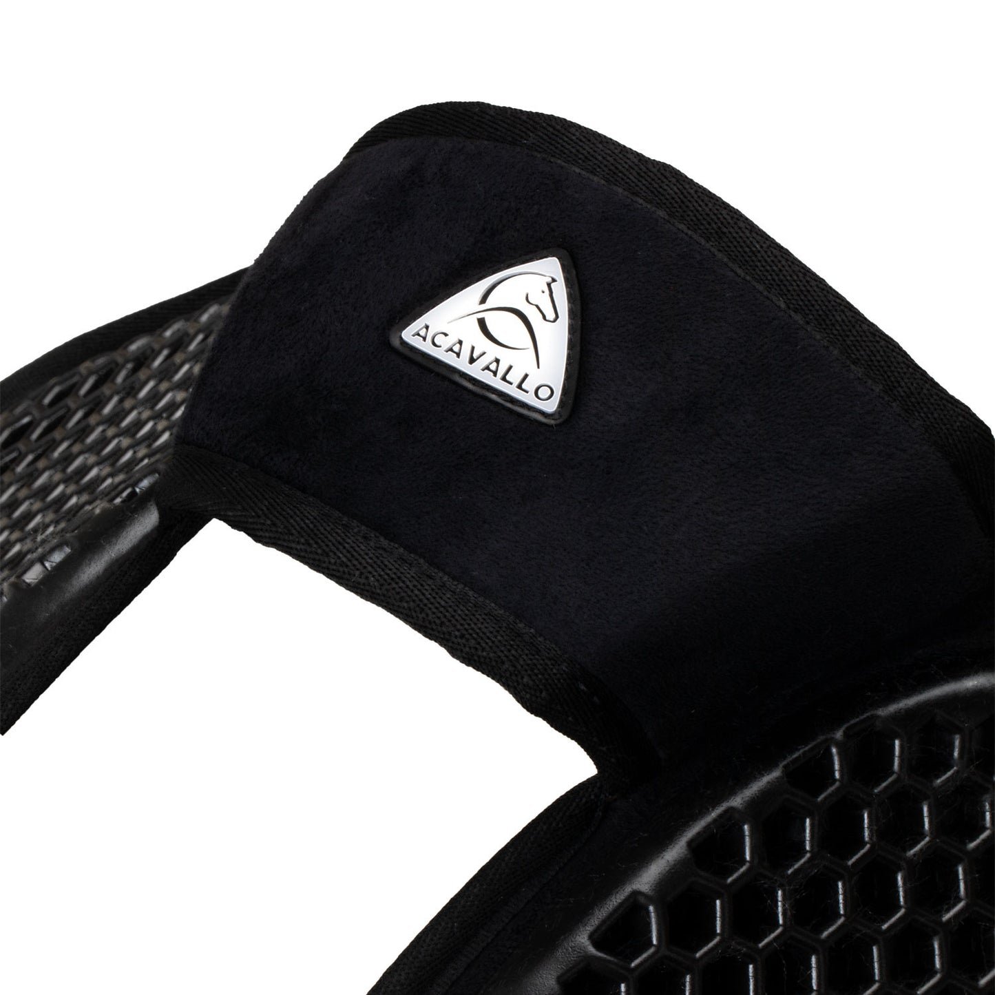 Compensador MF-S WFS con gamuza de oveja en la parte trasera, gel hexagonal, alza delantera Acavallo - Negro