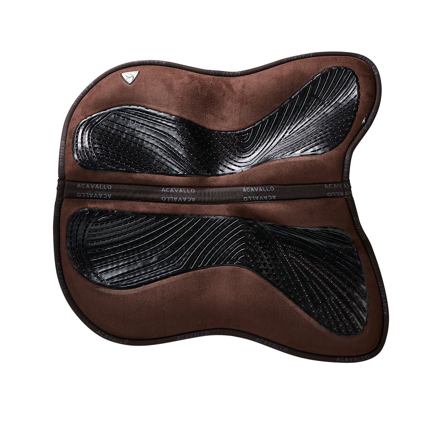 Compensador MF HPS con CW-CS gamuza grip gel flat Acavallo - Marrón