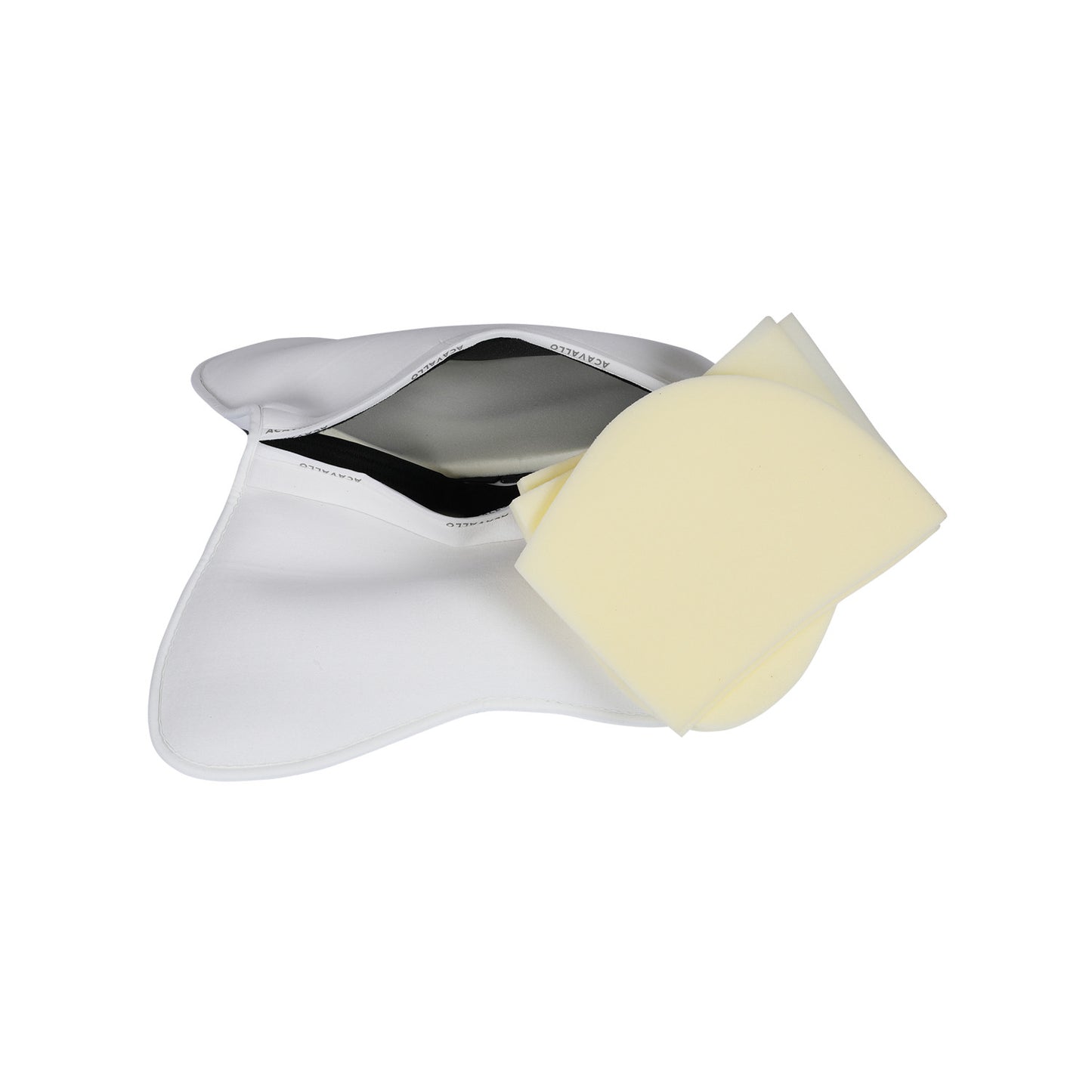 Compensador MF HPS cw-cs gamuza gel grip flat bolsillo configurable Acavallo - Blanco