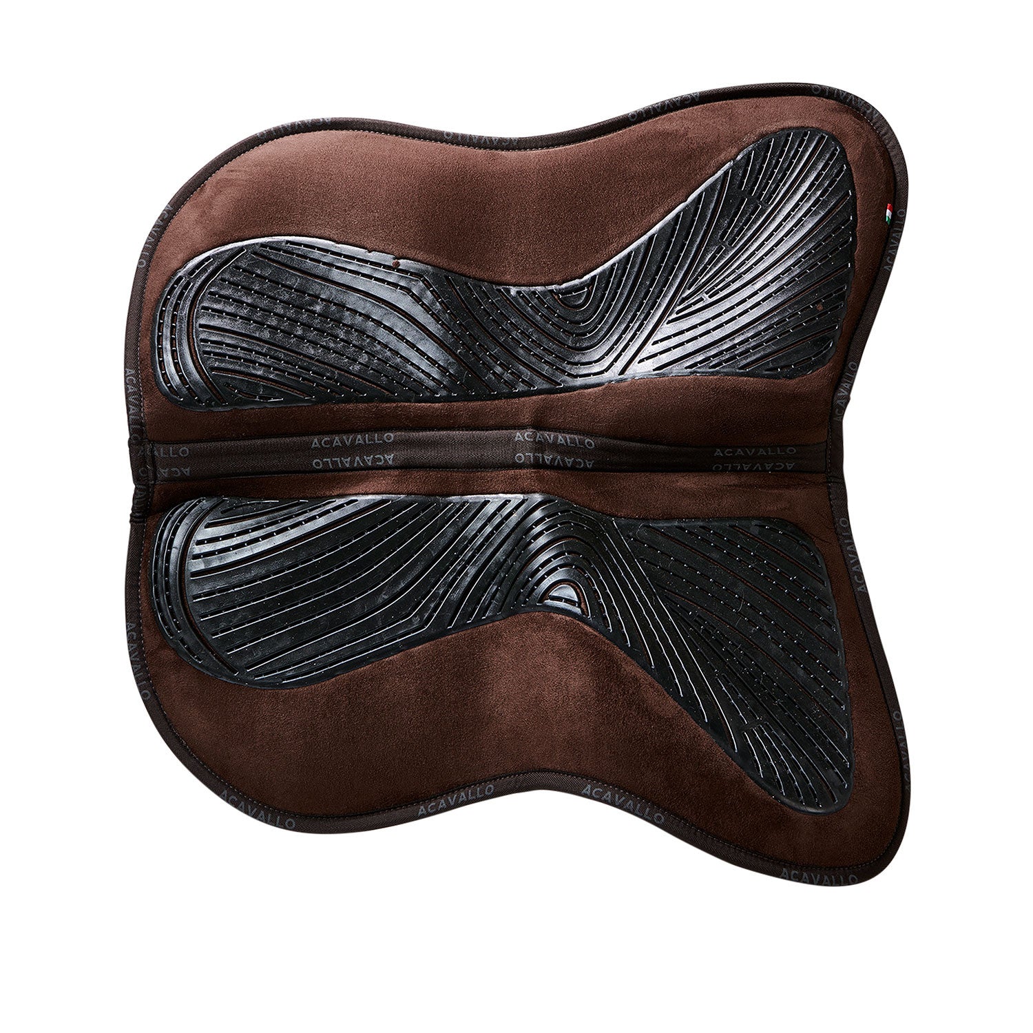 Compensador MF HPS cw-cs gamuza gel grip flat bolsillo configurable Acavallo - Marrón