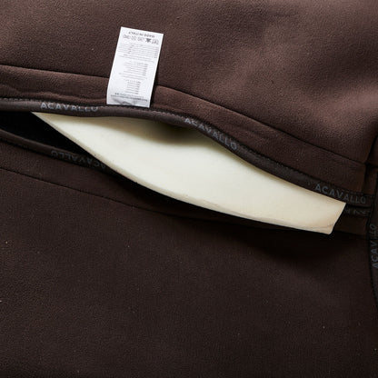 Compensador MF HPS cw-cs gamuza gel grip flat bolsillo configurable Acavallo - Marrón