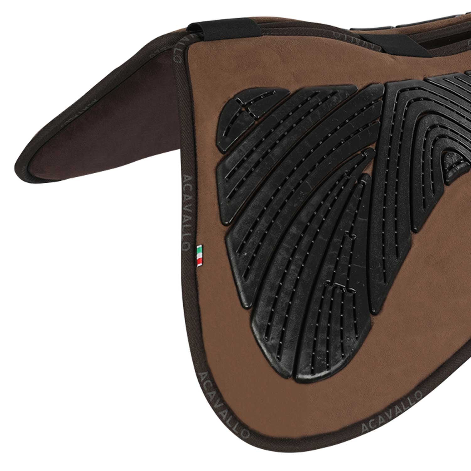 Compensador MF HPS con FS gamuza grip gel flat Acavallo - Marrón