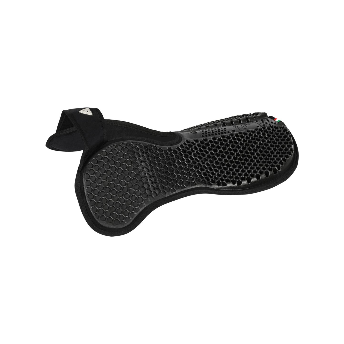 Compensador WFS gamuza gel hexagonal con alza trasera Acavallo - Negro