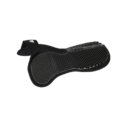 Compensador WFS gamuza gel hexagonal con alza trasera Acavallo - Negro