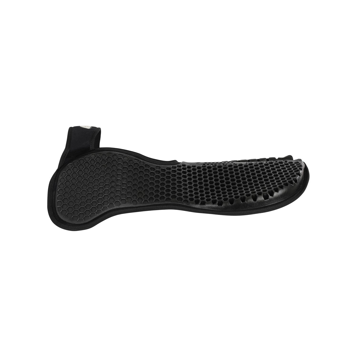 Compensador WFS gamuza gel hexagonal con alza trasera Acavallo - Negro