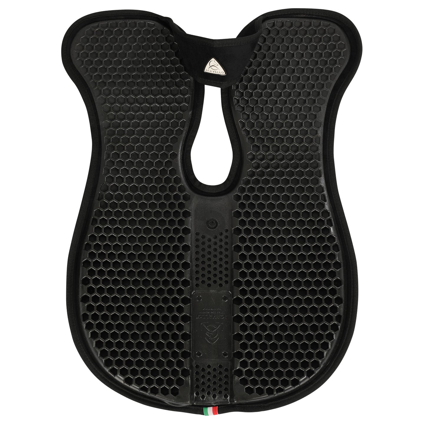 Compensador WFS gamuza gel hexagonal con alza trasera Acavallo - Negro