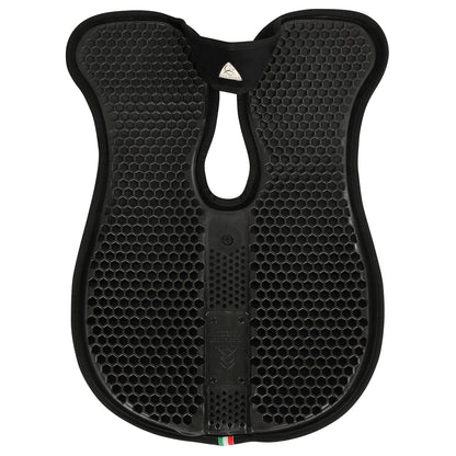 Compensador WFS gamuza gel hexagonal con alza trasera Acavallo - Negro