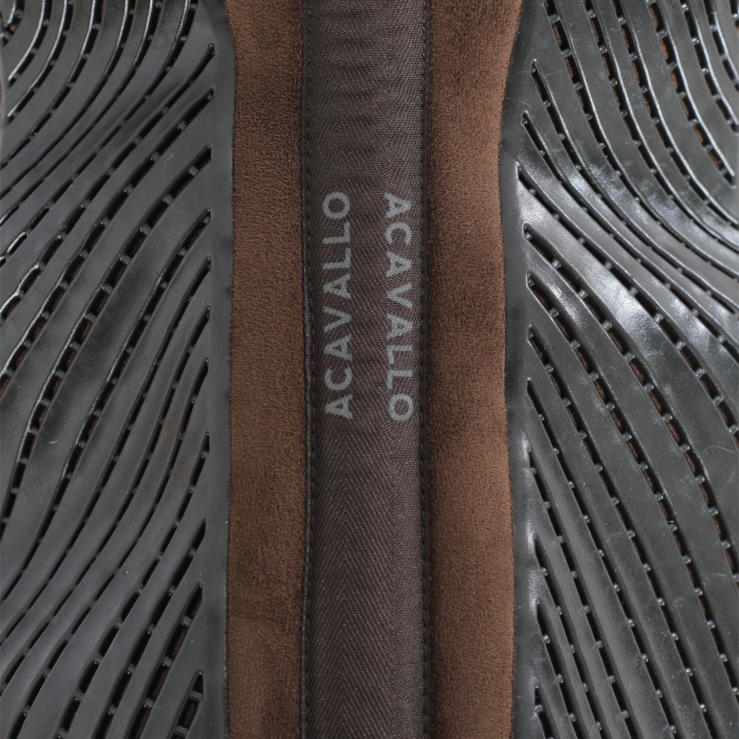 Compensador MF JCCS con CW-CS gamuza grip gel flat Acavallo - Marrón