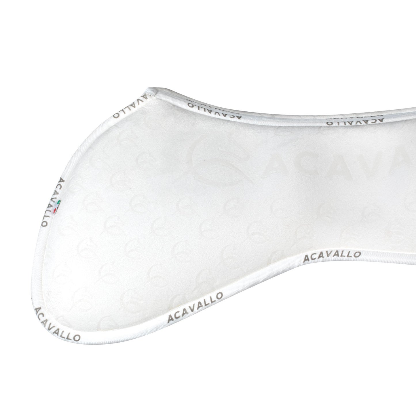Compensador mf ds sw-3ds con empuñadura de gamuza y silicona plana Acavallo - Blanco