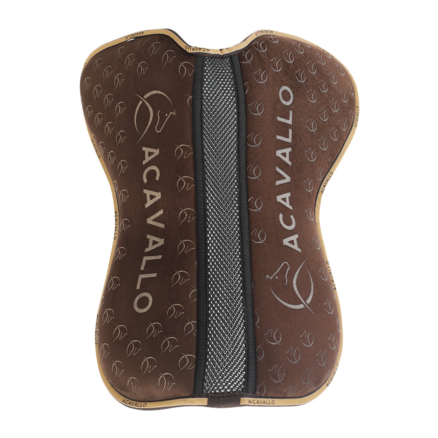 Compensador mf ds sw-3ds con empuñadura de gamuza y silicona plana Acavallo - Marrón
