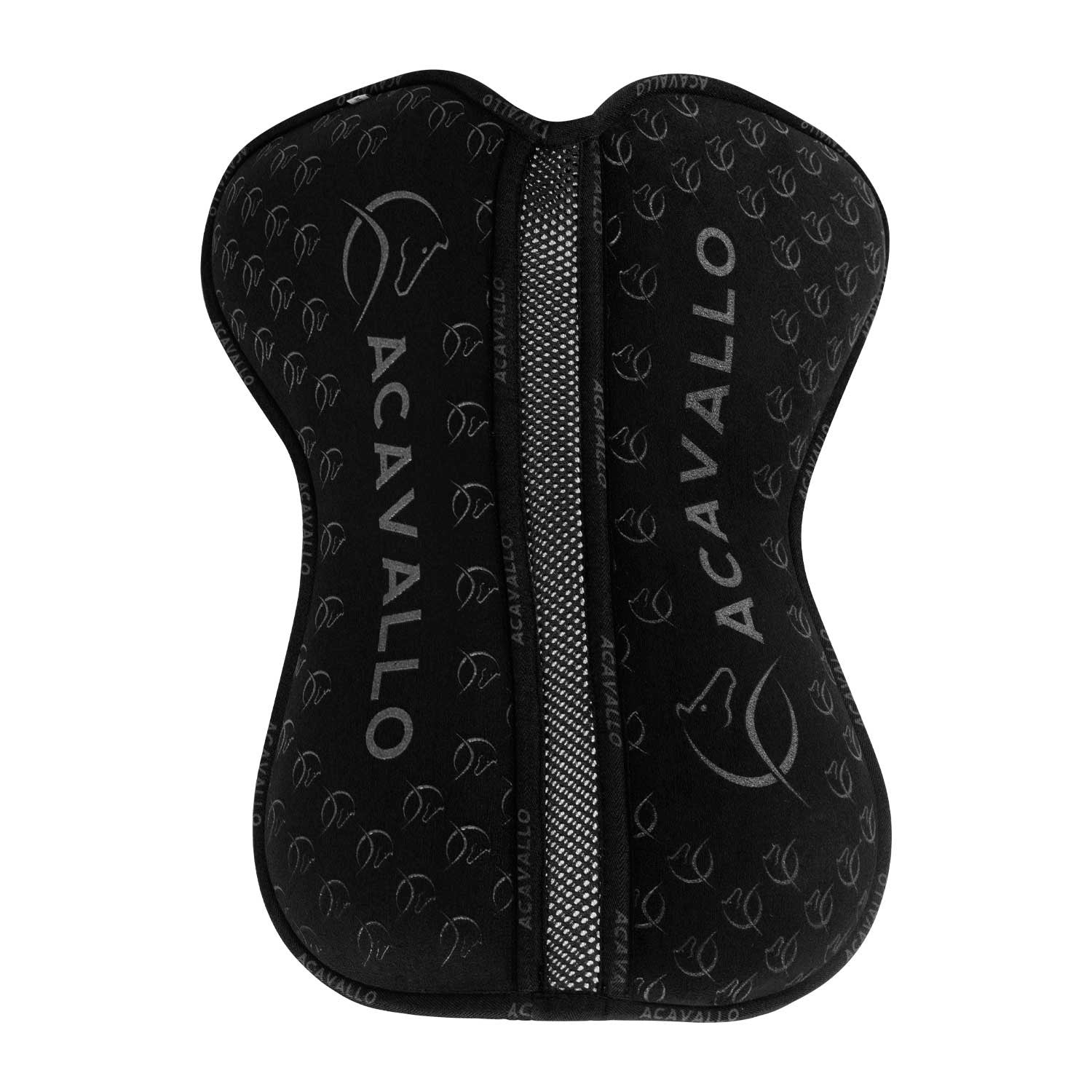 Compensador mf ds sw-3ds con empuñadura de gamuza y silicona plana Acavallo - Negro