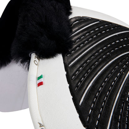 Compensador Mf-s Jccs-s CW-cs gamuza cordero cut-out grip gel flat Acavallo - Blanco