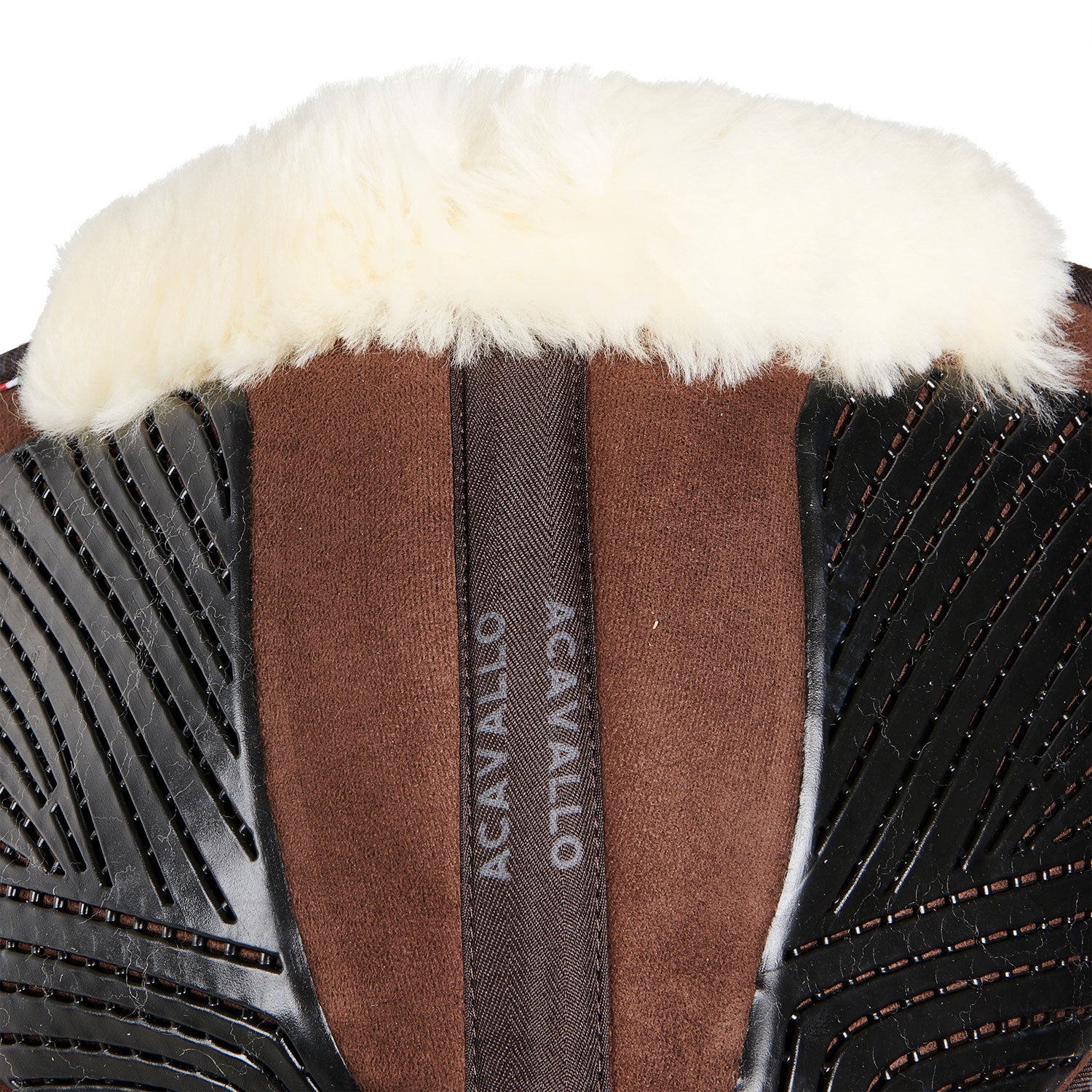 Compensador Mf-s Jccs-s CW-cs gamuza cordero cut-out grip gel flat Acavallo - Marrón