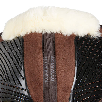 Compensador Mf-s Jccs-s CW-cs gamuza cordero cut-out grip gel flat Acavallo - Marrón