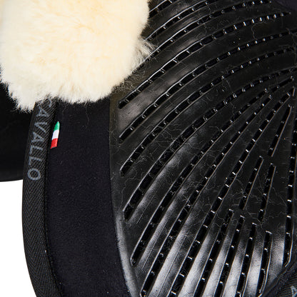 Compensador Mf-s Jccs-s CW-cs gamuza cordero cut-out grip gel flat Acavallo - Negro