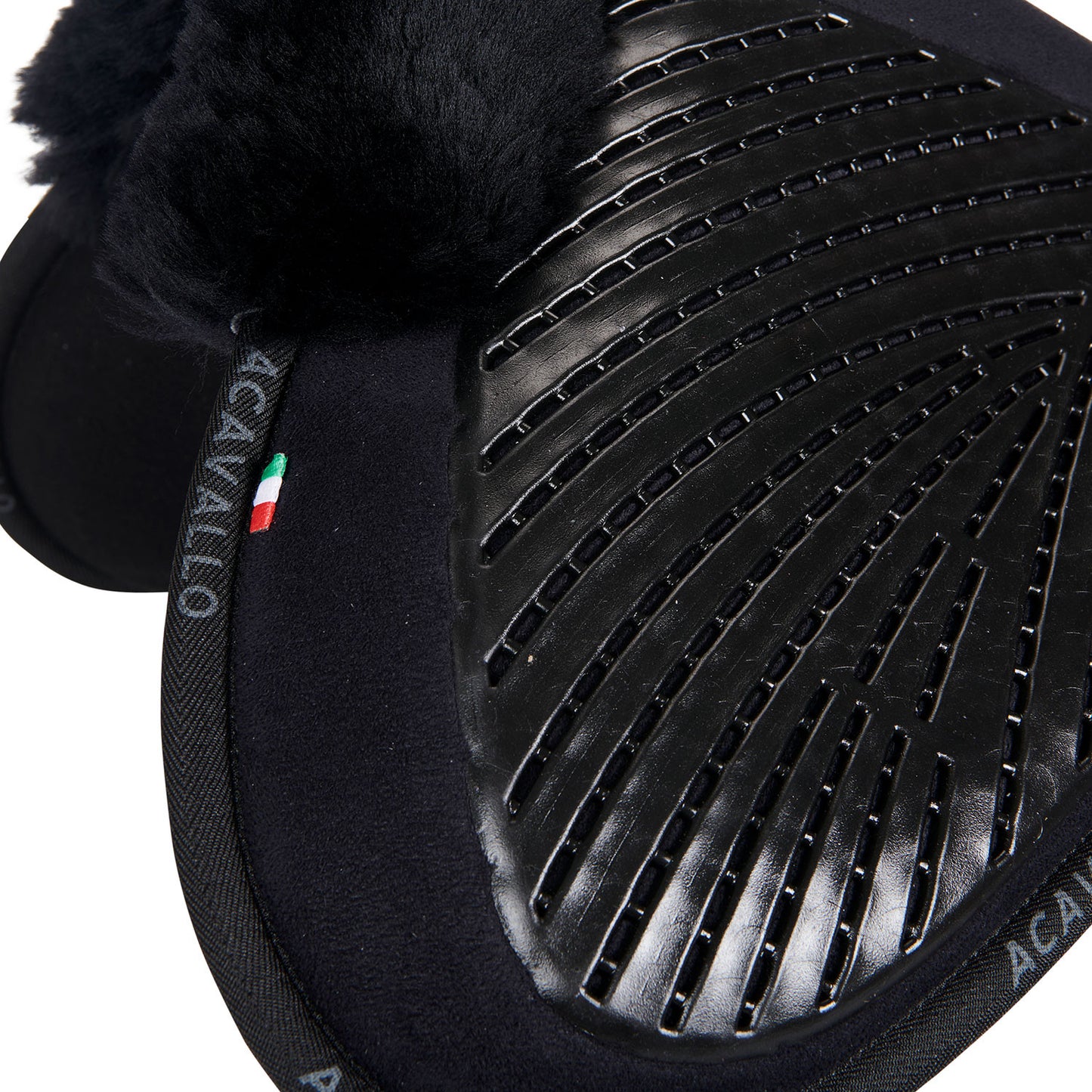 Compensador Mf-s Jccs-s CW-cs gamuza cordero cut-out grip gel flat Acavallo - Negro