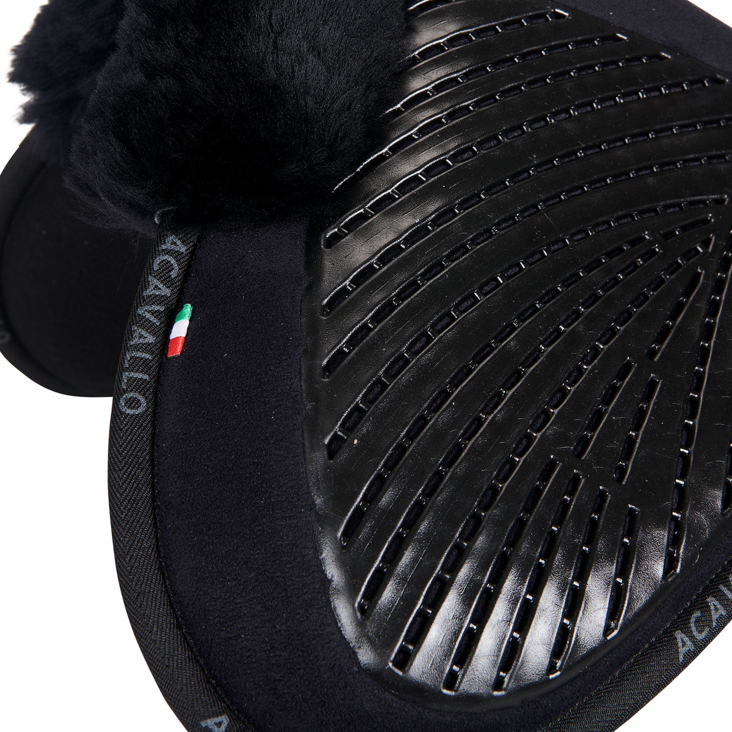 Compensador Mf-s Jccs-s CW-cs gamuza cordero cut-out grip gel flat Acavallo - Negro