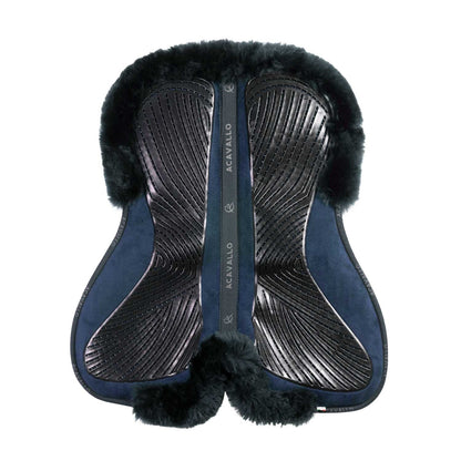 Compensador dressage MF-S JCCS-S CW-CS gamuza oveja cut-out grip gel flat Acavallo - Azul