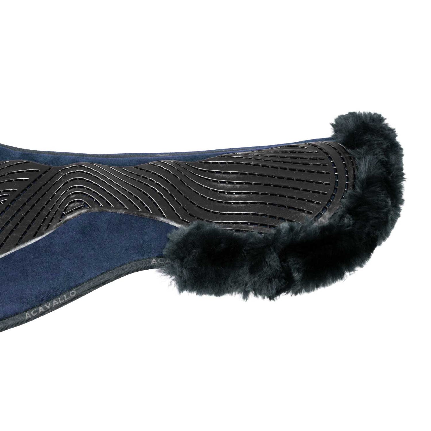 Compensador dressage MF-S JCCS-S CW-CS gamuza oveja cut-out grip gel flat Acavallo - Azul