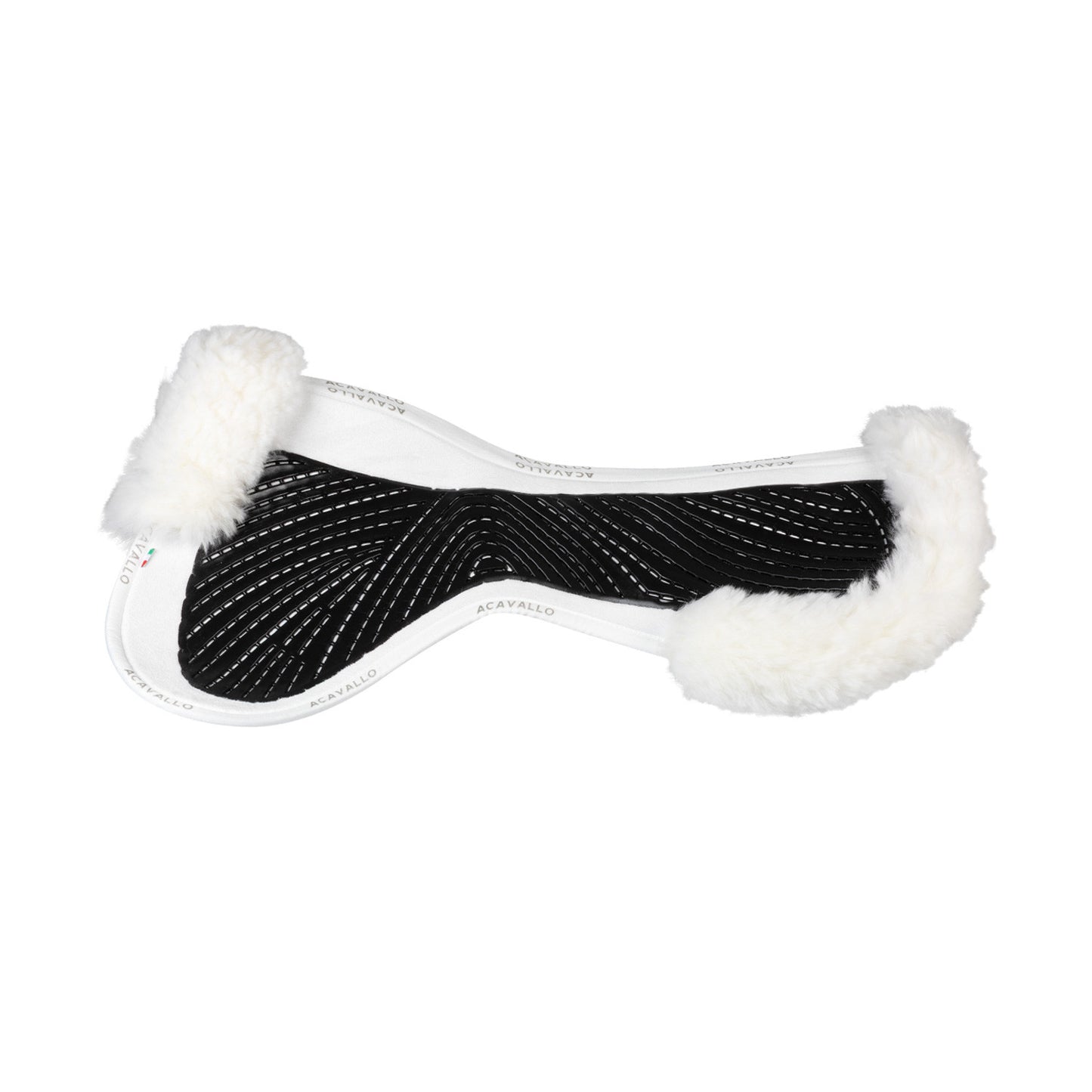 Compensador SP JCCS CW-CS gamuza oveja con cut-out gel twin side flat Acavallo - Blanco