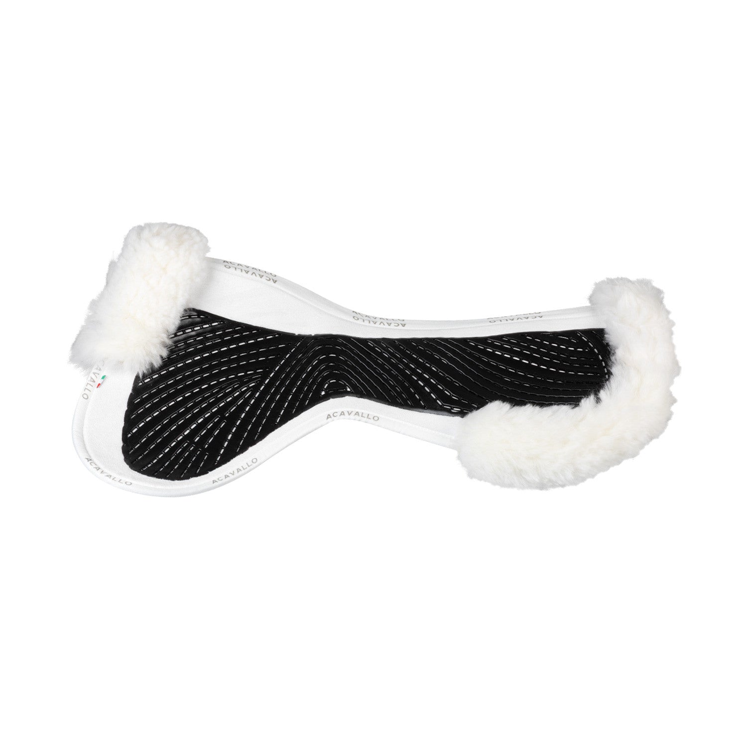Compensador SP JCCS CW-CS gamuza oveja con cut-out gel twin side flat Acavallo - Blanco