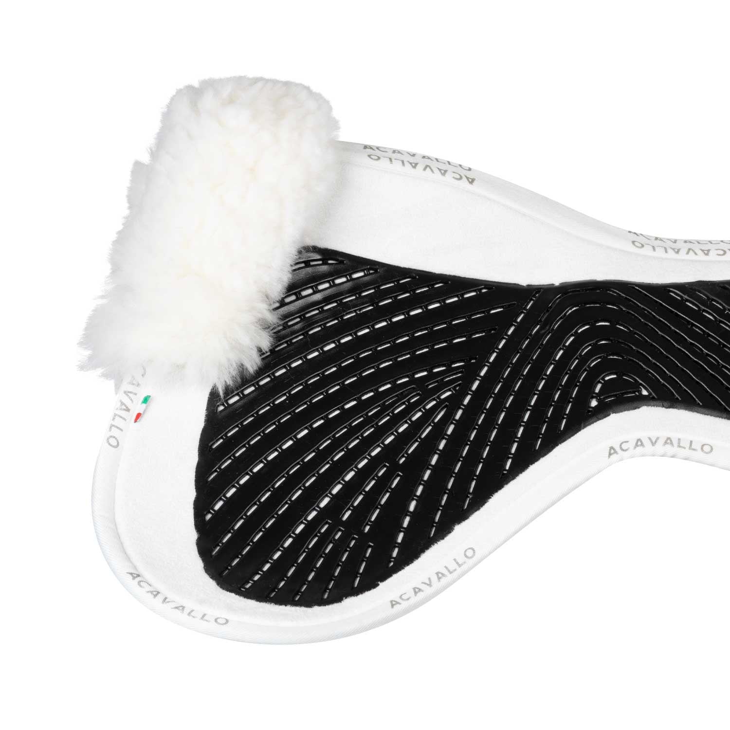 Compensador SP JCCS CW-CS gamuza oveja con cut-out gel twin side flat Acavallo - Blanco