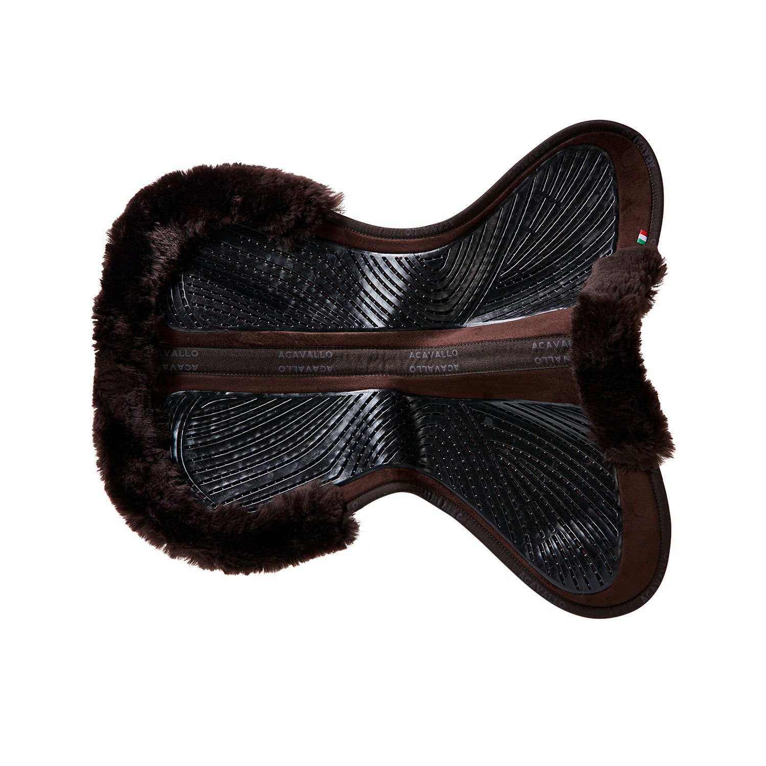 Compensador SP JCCS CW-CS gamuza oveja con cut-out gel twin side flat Acavallo - Marrón